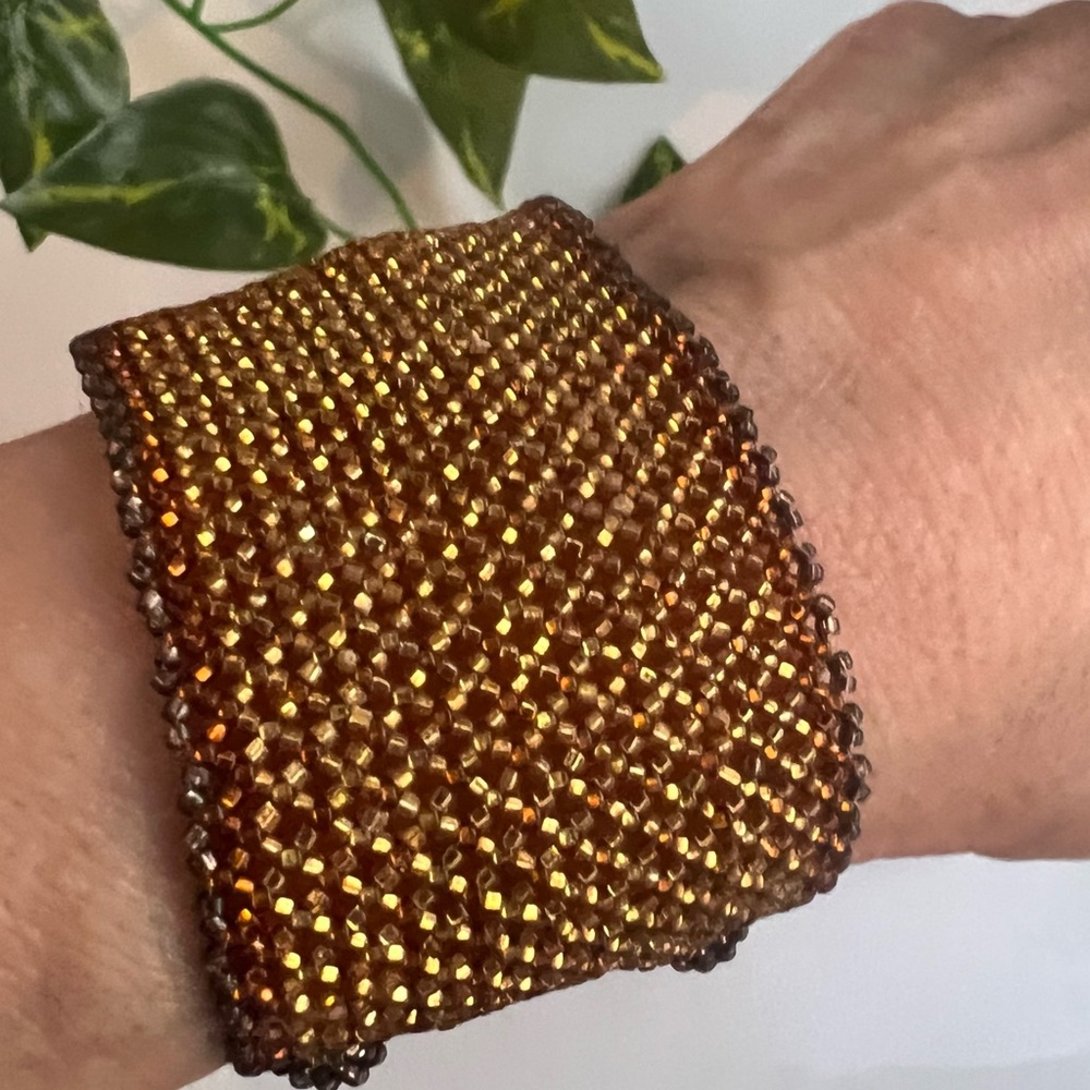 HANDMADE woven wrist cuff